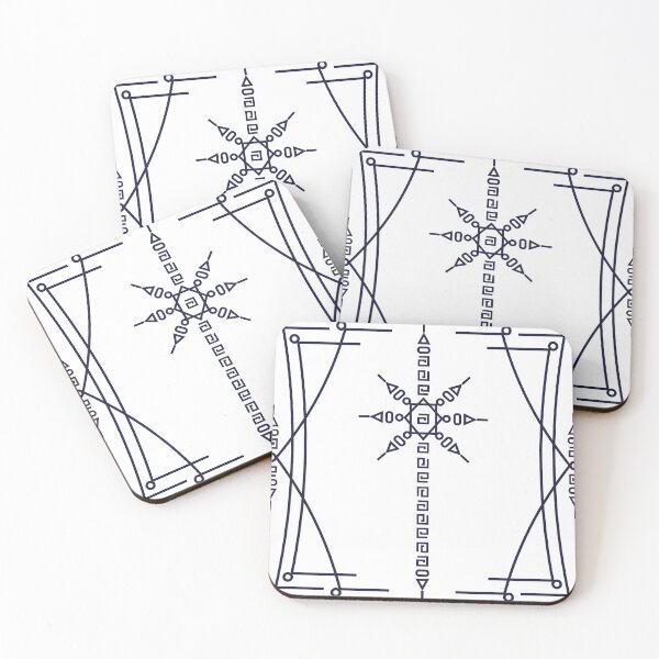 Item preview, Modern abstract geometric yantra with decorative frame designed and sold by Longsilp.