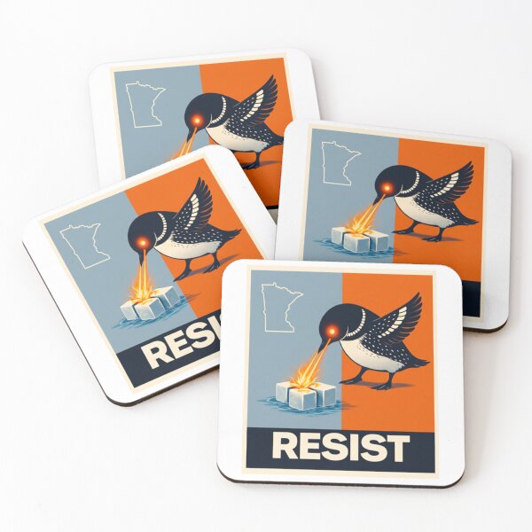 Item preview, Minneapolis ICE Protest RESIST -Anti ICE -ICE Out Minneapolis Loon Bird designed and sold by VerdieKautz.