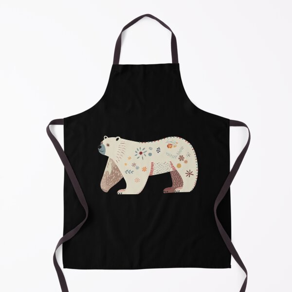 Item preview, Scandinavian Folk Art, Floral Polar Bear designed and sold by xiao xuans.