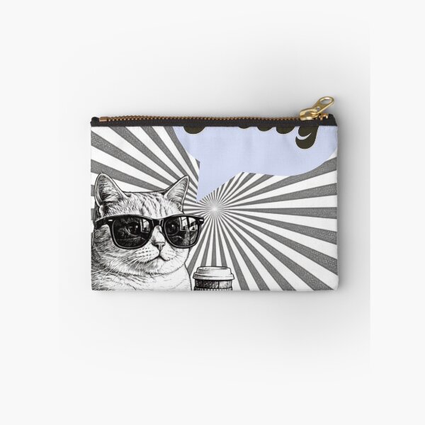 Item preview, Let’s get Groovy kitty B&W designed and sold by Bluebird Crafted Tee.