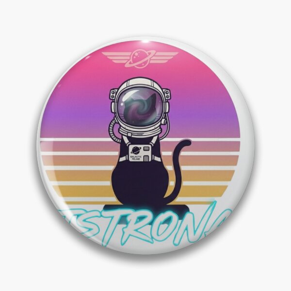 Item preview, Retro Catstronaut Synthwave Aesthetic - 80s Space Cat⁠ designed and sold by Carrinho21.