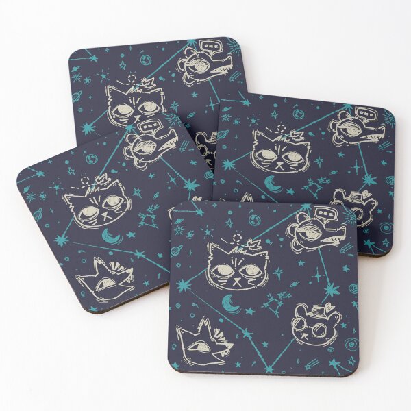 Item preview, Night in the Woods Characters Pattern | Mae Gregg Bea Angus Cosmic Design designed and sold by · GAMING SOUL ·.