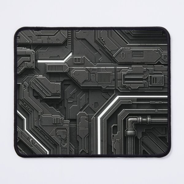 Item preview, Sci-fi tech panel texture gunmetal mechanical greeble futuristic cyberpunk industrial art designed and sold by icemanphotos.