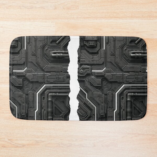 Item preview, Sci-fi tech panel texture gunmetal mechanical greeble futuristic cyberpunk industrial art designed and sold by icemanphotos.