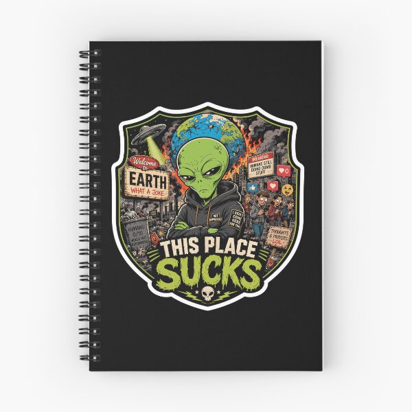 Item preview, This Place Sucks - Funny Alien designed and sold by soondoock.