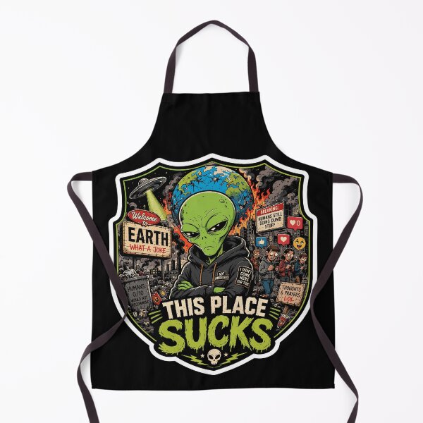 Item preview, This Place Sucks - Funny Alien designed and sold by soondoock.