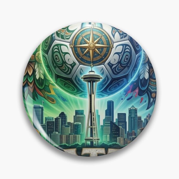 Item preview, Seattle 2026 Soccer Host City PNW Totem Art designed and sold by Aram250.
