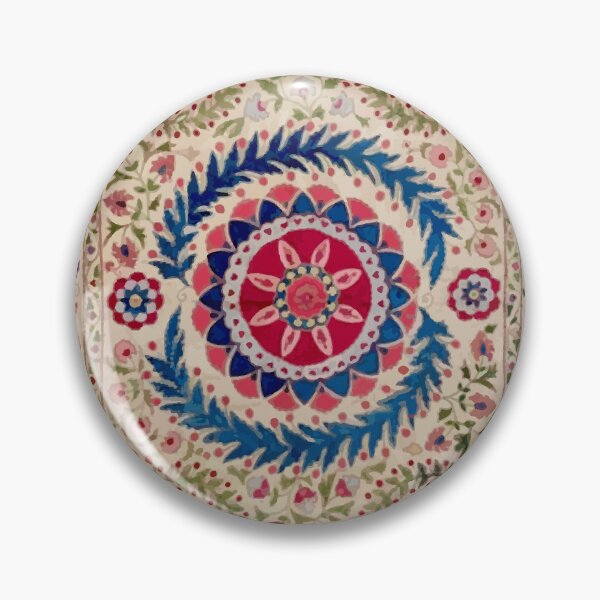 Item preview, Samarkand Suzani Uzbekistan Print designed and sold by Vicky Brago-Mitchell®.