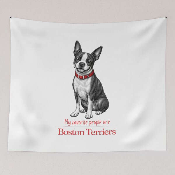 Item preview, My Favorite People Are Boston Terriers | Boston Mom Dad Gift | Boston Terrier Christmas Gift | Birthday Gift | Tuxedo Dog Shirt Mug designed and sold by The Frog.
