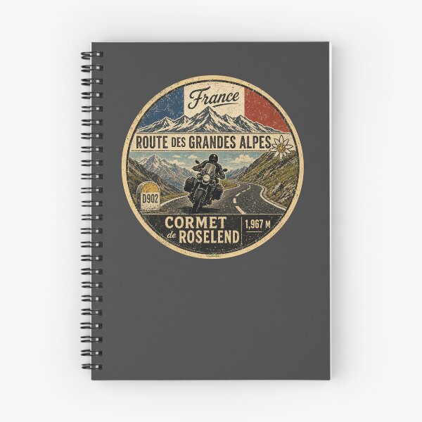 Item preview, Cormet de Roselend, France Route des Grandes Alpes Motorcycle TShirt & Sticker 04 designed and sold by OuterShellUK.