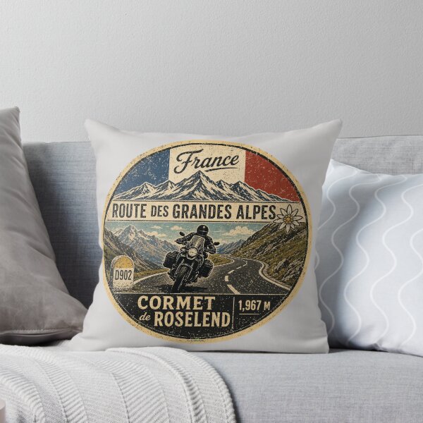 Item preview, Cormet de Roselend, France Route des Grandes Alpes Motorcycle TShirt & Sticker 04 designed and sold by OuterShellUK.