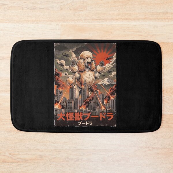 Item preview, Poodle Dogzilla Japanese Fuji Art Dog Owner designed and sold by DoodleTortle.