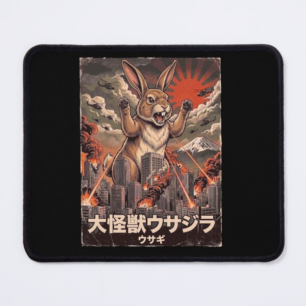 Artikelvorschau, Rabbitzilla Japanische Fuji-Kunst Tier Kaninchenliebhaber entworfen und verkauft von DoodleTortle.