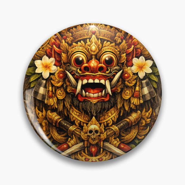 Item preview, Balinese Barong Mask Traditional Mythology Artwork designed and sold by WillyRohi Art.