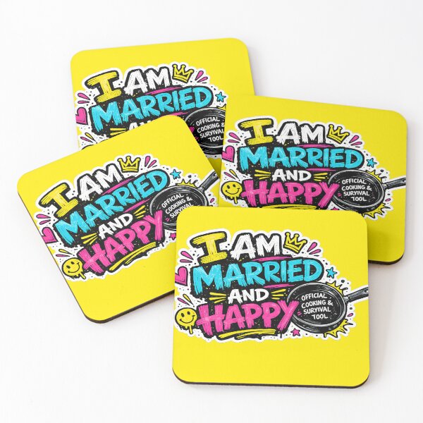 Item preview, I Am Married And Happy designed and sold by DesignPrePress.
