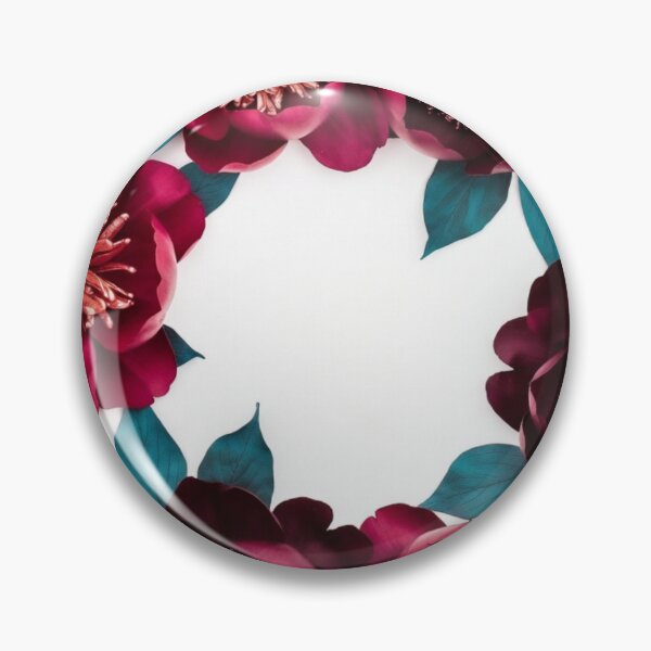 Item preview, Burgundy Peony Floral Wreath | Elegant Botanical Frame Art designed and sold by GalleryPeak.