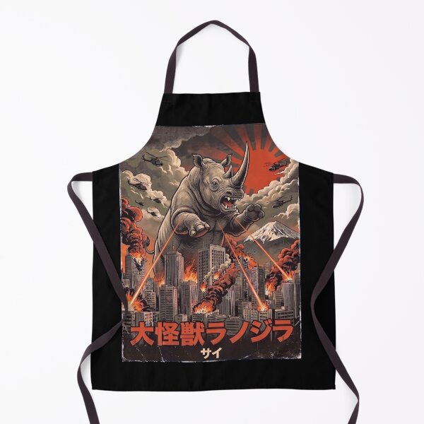 Item preview, Rhinozilla Japanese Fuji Art Animal Rhino Lover designed and sold by DoodleTortle.