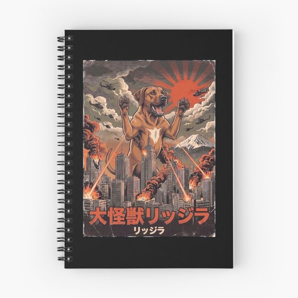 Item preview, Rhodesian Ridgeback Dogzilla Japanese Fuji Art Dog Owner designed and sold by DoodleTortle.