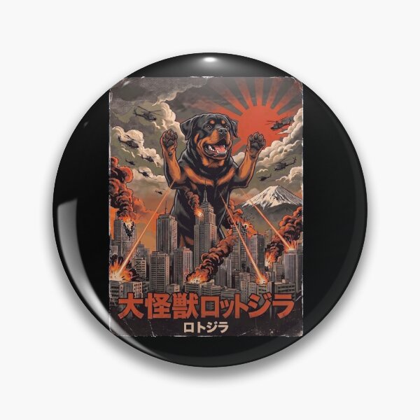 Item preview, Rottweiler Dogzilla Japanese Fuji Art Dog Owner designed and sold by DoodleTortle.