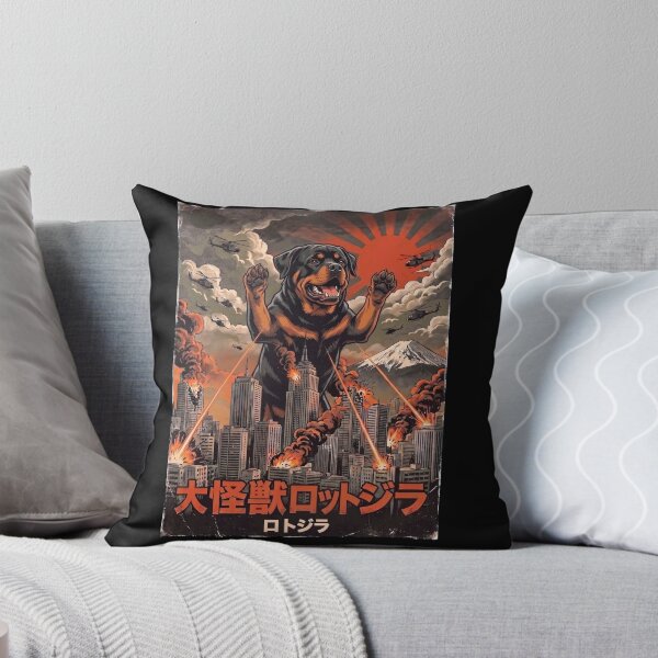Item preview, Rottweiler Dogzilla Japanese Fuji Art Dog Owner designed and sold by DoodleTortle.