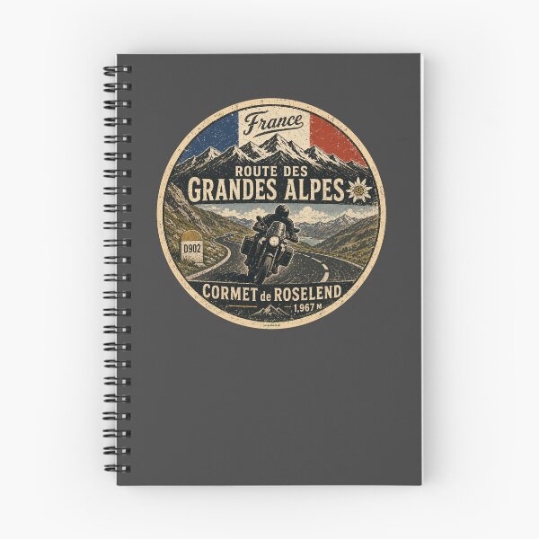 Item preview, Cormet de Roselend, France Route des Grandes Alpes Motorcycle TShirt & Sticker 05 designed and sold by OuterShellUK.