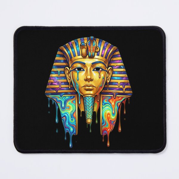 Item preview, Melting Golden Tutankhamun Mask – Liquid Gold Pharaoh Ancient Egypt Art designed and sold by GulfSignature.