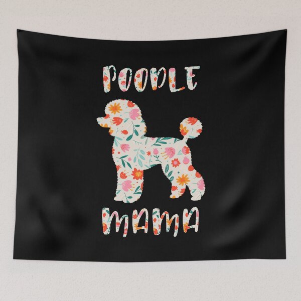Item preview, Poodle Mama Floral Dog Lover designed and sold by HandicraftArt.