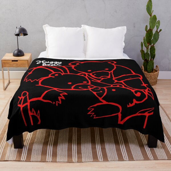 Item preview, White Typography Red Line Silhouette Bear designed and sold by billiasbros.