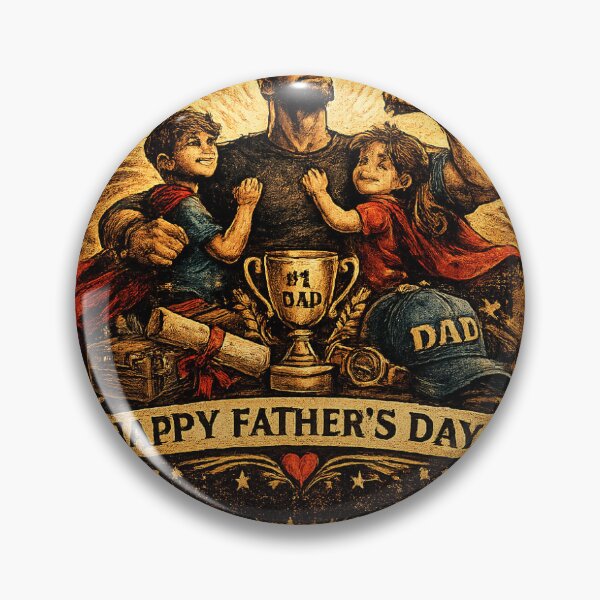 Item preview, Best Dad Happy Father's Day Vintage Design designed and sold by VibeStickers339.