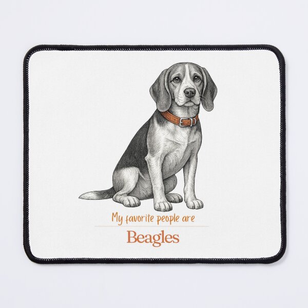 Item preview, My Favorite People Are Beagles | Beagle Mom Dad Gift | Beagle Christmas Gift | Beagle Birthday Gift | Hound Dog Shirt Mug Sticker designed and sold by The Frog.
