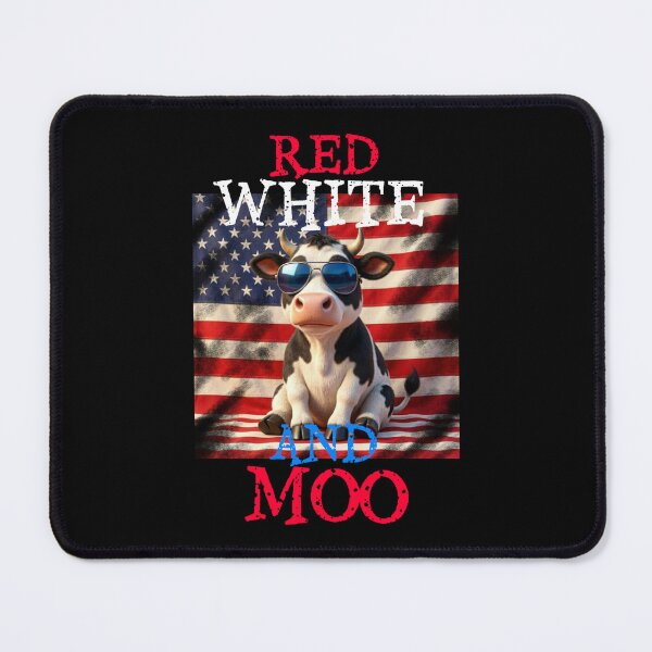 Item preview, Red White and Moo 4th of July  designed and sold by TheEndDesign.