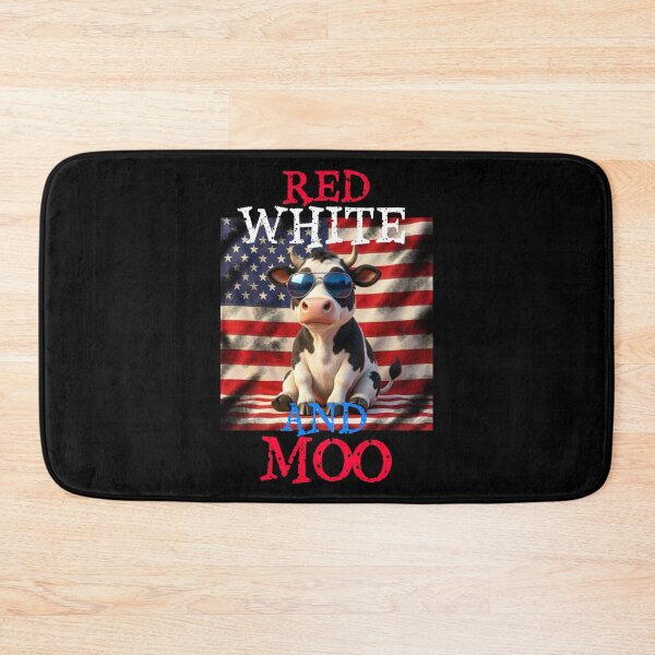 Item preview, Red White and Moo 4th of July  designed and sold by TheEndDesign.