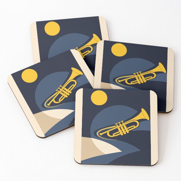 Item preview, Modern Trumpet Jazz Print designed and sold by Studio pod Burom.