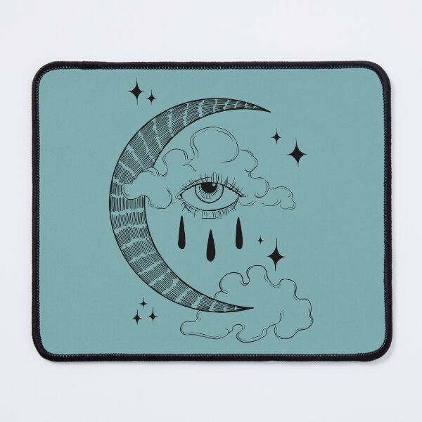 Item preview, Moon in the cloudy sky with and eye designed and sold by ArtedeSer.