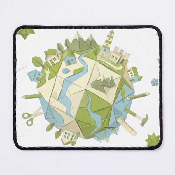 Item preview, Paper Planet Adventures: Low Poly World Explorer Sticker designed and sold by CuteRage.