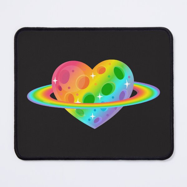Item preview, Rainbow Heart Planet designed and sold by GlitterArtySVG.