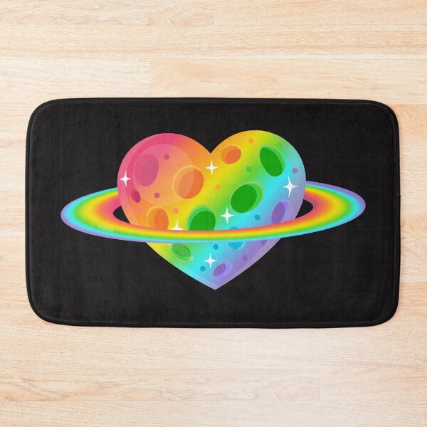 Item preview, Rainbow Heart Planet designed and sold by GlitterArtySVG.