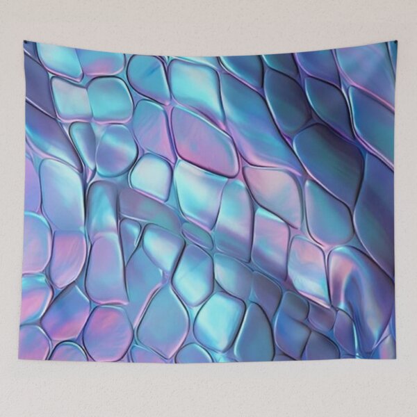 Item preview, Holographic Mermaid Scales Iridescent Dragon Skin 3D Texture designed and sold by LYAN-STORE.