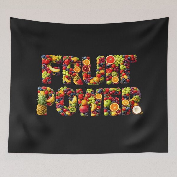 Item preview, Fruit Power: diseño tipográfico vibrante de frutas tropicales designed and sold by Les-Ink-Studio.