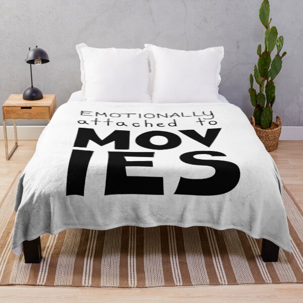 Item preview, Emotionally Attached To Movies Film Lover Quote designed and sold by Mooi Studio.