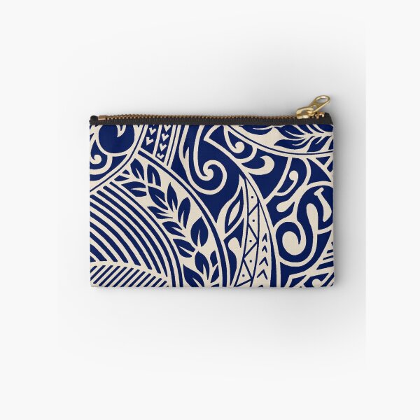 Item preview, Navy Blue Polynesian Tribal Tattoo Seamless Pattern designed and sold by LYAN-STORE.