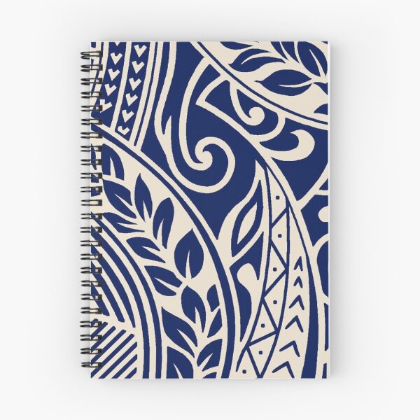 Item preview, Navy Blue Polynesian Tribal Tattoo Seamless Pattern designed and sold by LYAN-STORE.