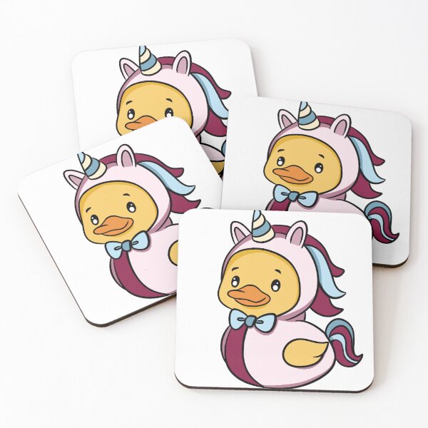 Item preview, Cute Kawaii Rubber Duck in Unicorn Onesie Costume designed and sold by LYAN-STORE.