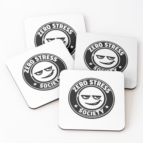 Item preview, Zero Stress Society – Sarcastic Streetwear Emblem designed and sold by AstraDrip Studio.