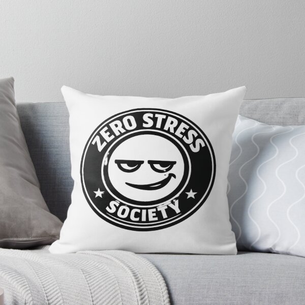 Item preview, Zero Stress Society – Sarcastic Streetwear Emblem designed and sold by AstraDrip Studio.