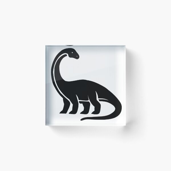 Item preview, Cute Minimalist Black Dinosaur Brachiosaurus Silhouette designed and sold by LYAN-STORE.