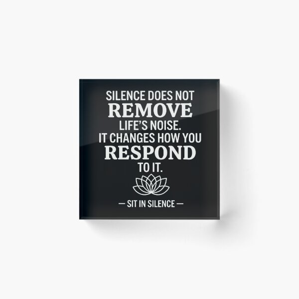 Item preview, Silence Changes How You Respond—Mindfulness.  designed and sold by SitInSilence24.
