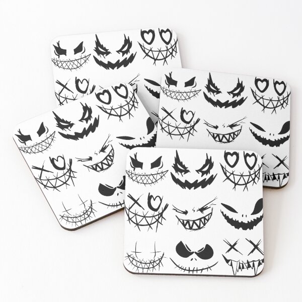 Item preview, Spooky Scary Creepy Smiles Gothic Grunge Face Elements Pack designed and sold by LYAN-STORE.
