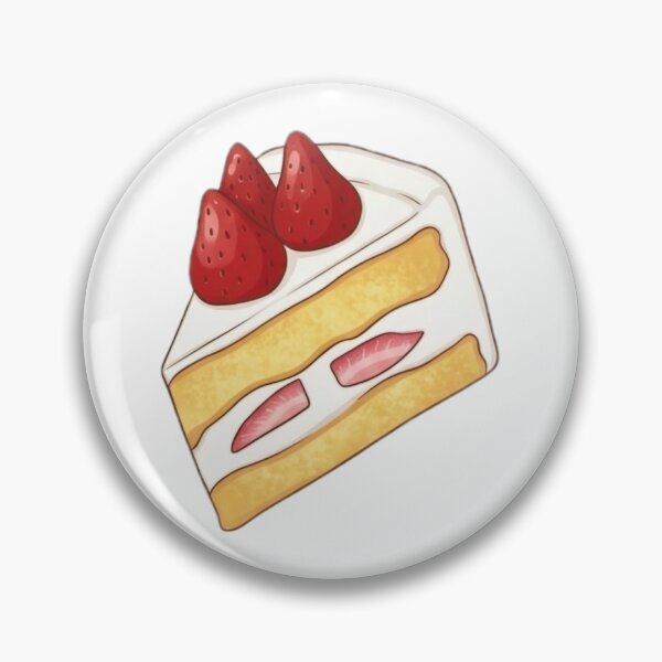 Item preview, Strawberry Cake Slice Illustration designed and sold by LeshanArt.
