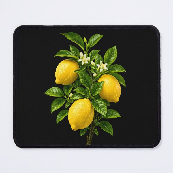 Item preview, Realistic Lemon Branch Tropical Citrus Botanical Design designed and sold by Les-Ink-Studio.